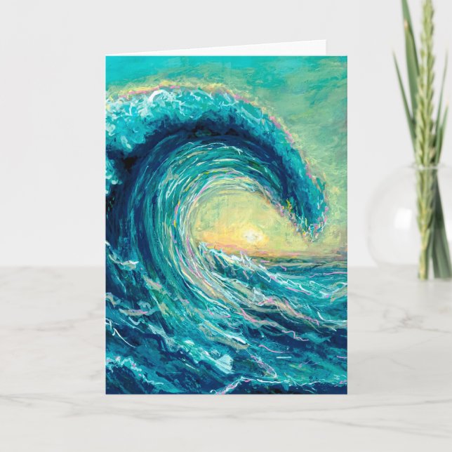 Cartão Placa de saudação de ouro Crest (Frente)