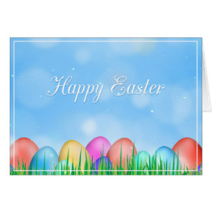 Cartão Placa de saudação de páscoa