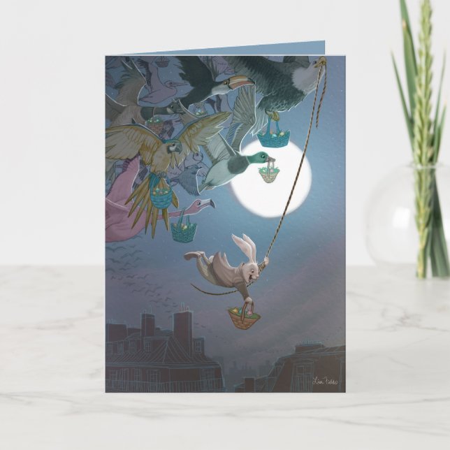 Cartão Placa de saudação de páscoa (Frente)