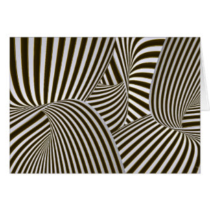 Cartão Placa de Saudação de Twists 3D