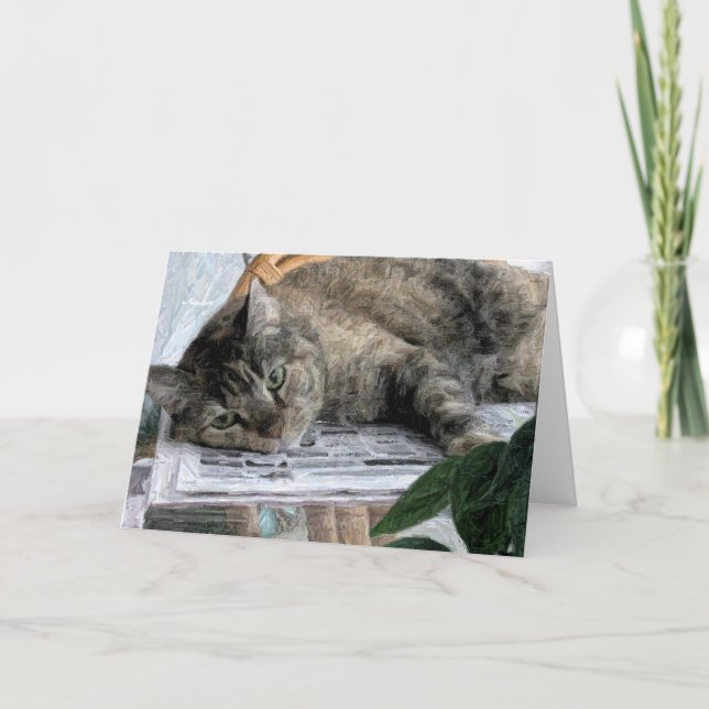 Cartão Placa de saudação de vazio (Frente)