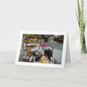 Cartão Placa de saudação de Vazio dobrada à tarde