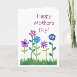 Cartão Placa de saudação do dia de as mães - Alimenta