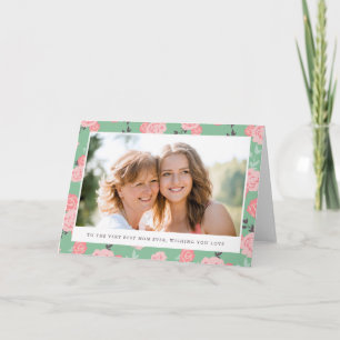 Cartão Placa de Saudação do Dia de as mães de Fotografia