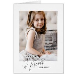 Cartão Placa de saudação do Dia de os pais Sempre n Forev