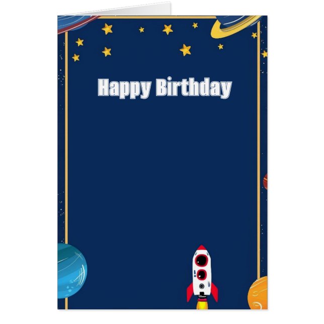 Cartão Placa de saudação do Foguete Vermelho e Branco Tre (Frente)