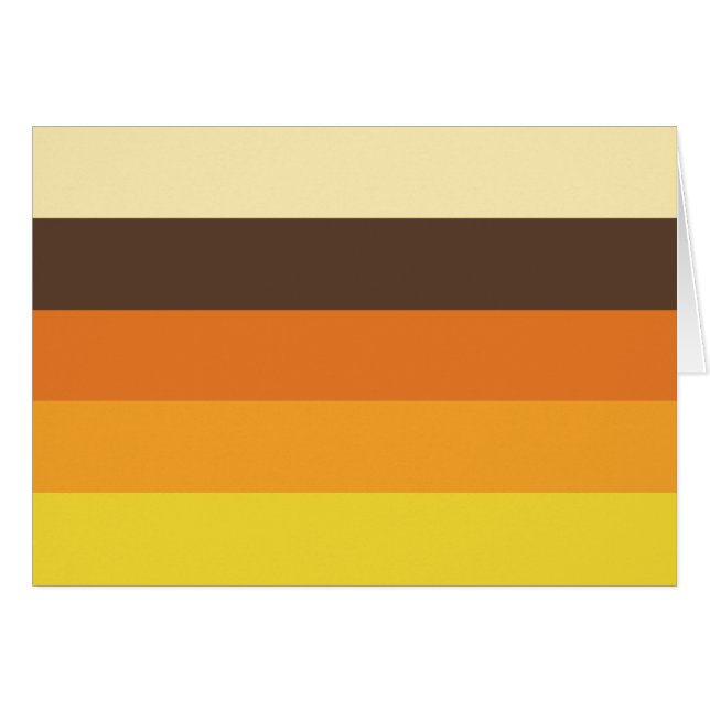 Cartão Placa de saudação do padrão de cores com distribui (Frente Horizontal)