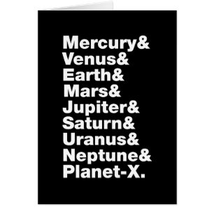 Cartão Placa de saudação do sistema solar