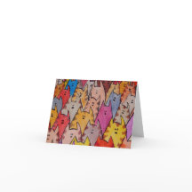 Placa de saudação do vazio Cats02