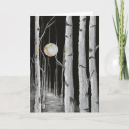 Cartão Placa de saudação do Vazio de árvore