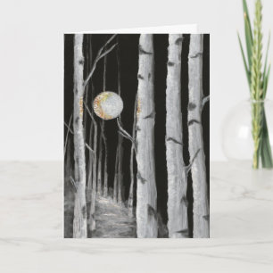 Cartão Placa de saudação do Vazio de árvore