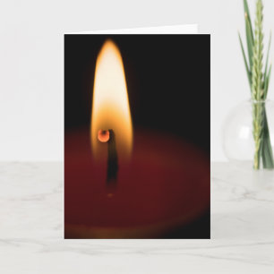 Cartão Placa de saudação do Vazio de chamas de velas