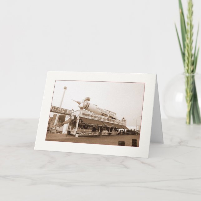 Cartão Placa de saudação do Vazio de Comida (Frente)