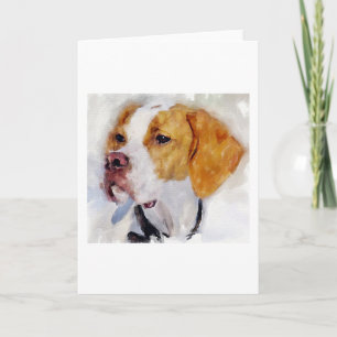 Cartão Placa de saudação do Vazio de retrato do cachorro 