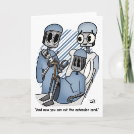 Cartão Placa de Saudação Dobrada do Cabo de Extensão