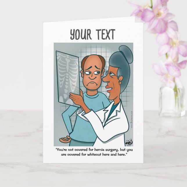 Cartão Placa de saudação dobrada em X-Rays (Orquídea)