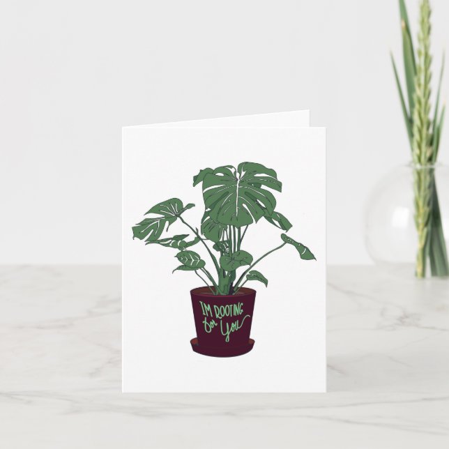 Cartão Placa de saudação dobrada, pequena, 4" x 5,6" (Frente)