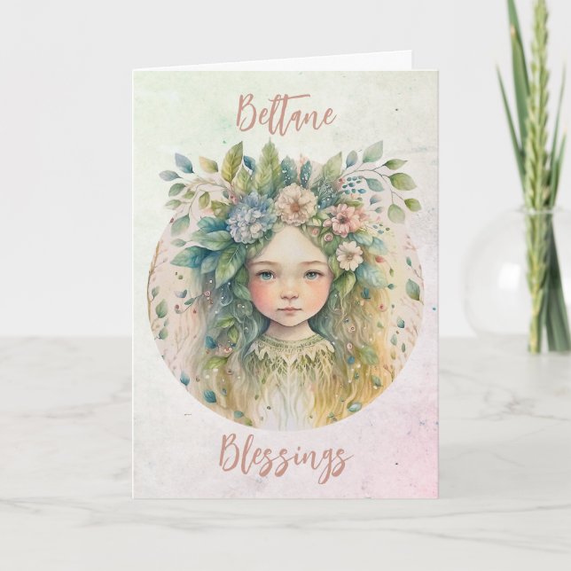 Cartão Placa de saudação dobrada standard, 12,7 cm x 17,8 (Frente)