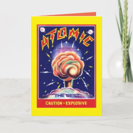 Cartão Placa de Saudação Explosiva de Vazio de Cuidado At