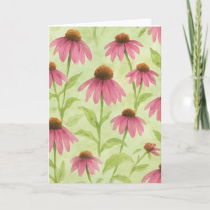Cartão Placa de Saudação Floral de vazio Watercolor