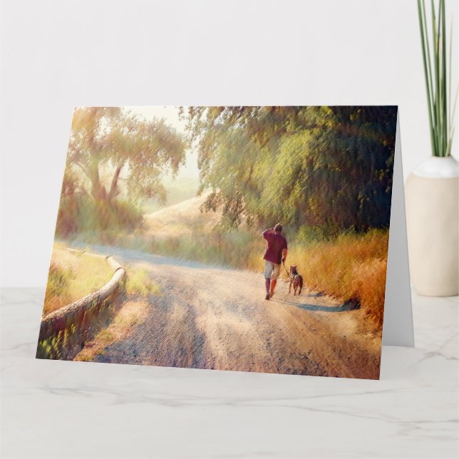 Cartão Placa de saudação jumbo DOG HEAVEN (Frente)