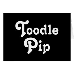 Cartão Placa de Saudação Pip De Toodle