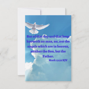 Cartão Placa de saudação plana de Bíblia Verse Pic Verse