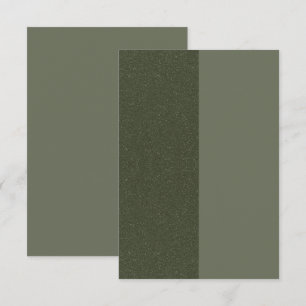 Cartão Placa de saudação plana verde de Dividir Moss - Pe