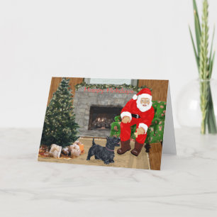 Cartão Placa de saudação Terrier escocesa