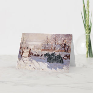 Cartão Placa de saudação Terrier escocesa