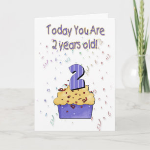 Cartão Placa de segundo aniversário - Personalizada
