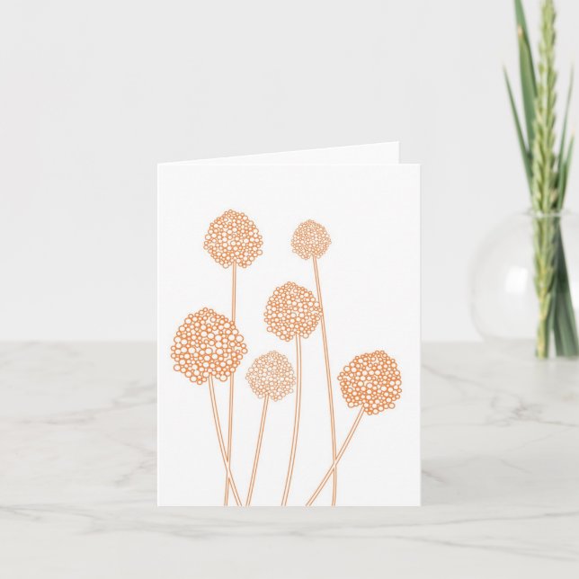 Cartão Placa de segurança STRANGE FLOWERS (Frente)