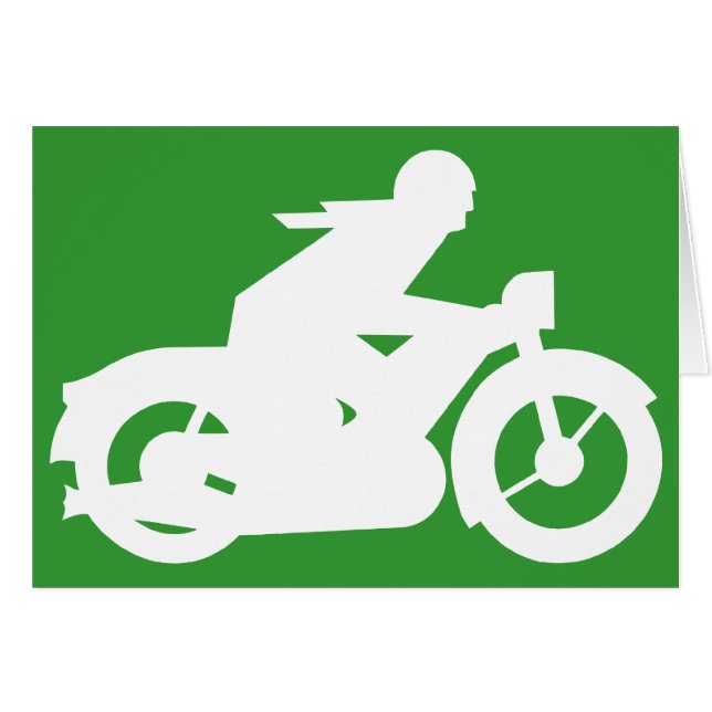 Cartão Placa de Sinalização de Motomotocicleta (Frente Horizontal)