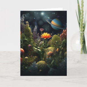 Cartão Placa de sistema solar