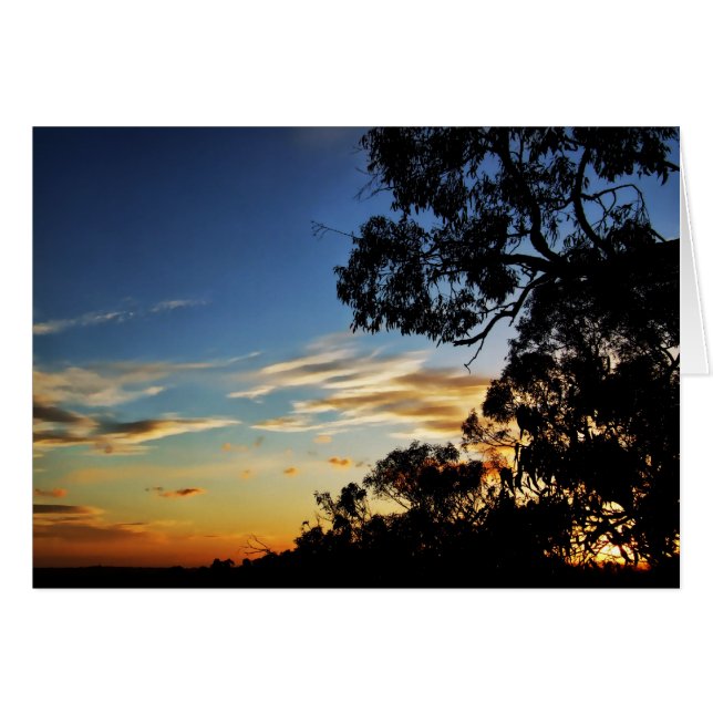 Cartão Placa de Skyscapes Silhouette (Frente Horizontal)