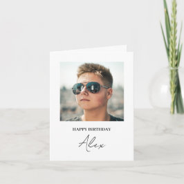 Cartão Placa de Snapshot de Aniversário Personalizada