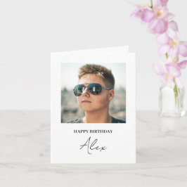 Cartão Placa de Snapshot de Aniversário Personalizada