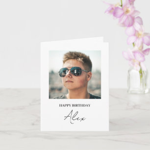Cartão Placa de Snapshot de Aniversário Personalizada