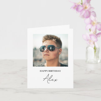 Cartão Placa de Snapshot de Aniversário Personalizada