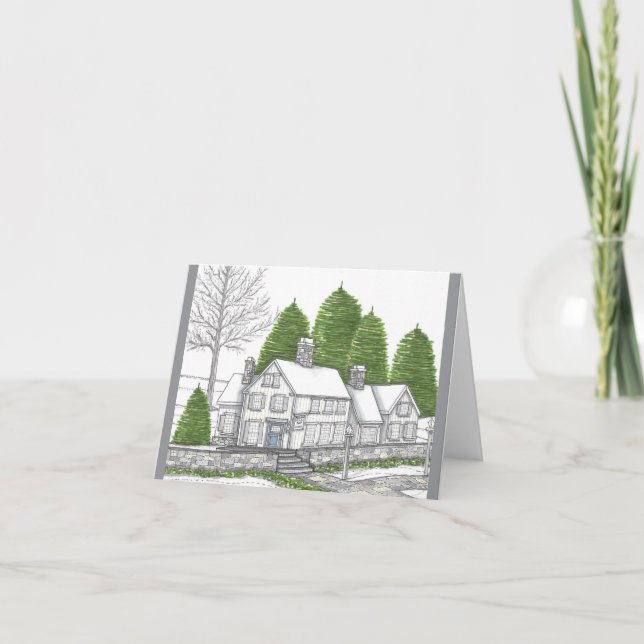 Cartão Placa de Soltice de inverno (Frente)