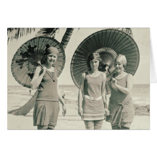 Cartão Placa de Swimwear 1915 modesto