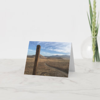 Cartão Placa de trilha de repouso do Pacífico