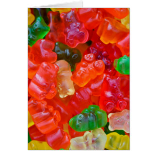 Cartão Placa de Urso Gummy