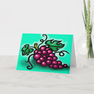 Cartão Placa de Uvas