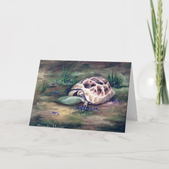 Cartão Placa de Vazio Angel Tortoise (Frente)