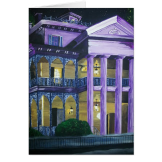 Cartão Placa de Vazio Assombrada Original Pintada À Mão