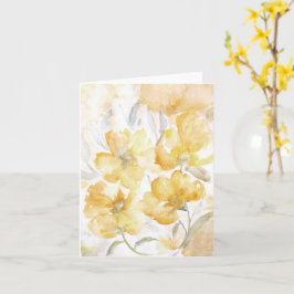 Cartão Placa de Vazio Blossomo Amarelo