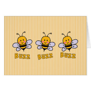 Cartão Placa De Vazio Buzz Buzz Bee