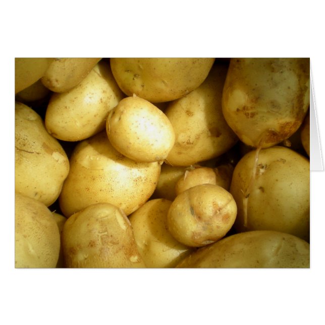 Cartão Placa de Vazio de batata (Frente Horizontal)