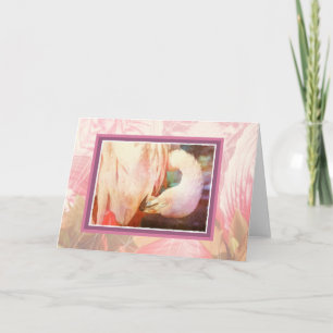 Cartão Placa de Vazio Flamingo